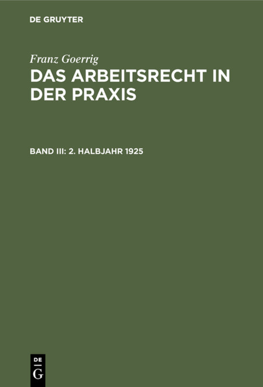 2. Halbjahr 1925