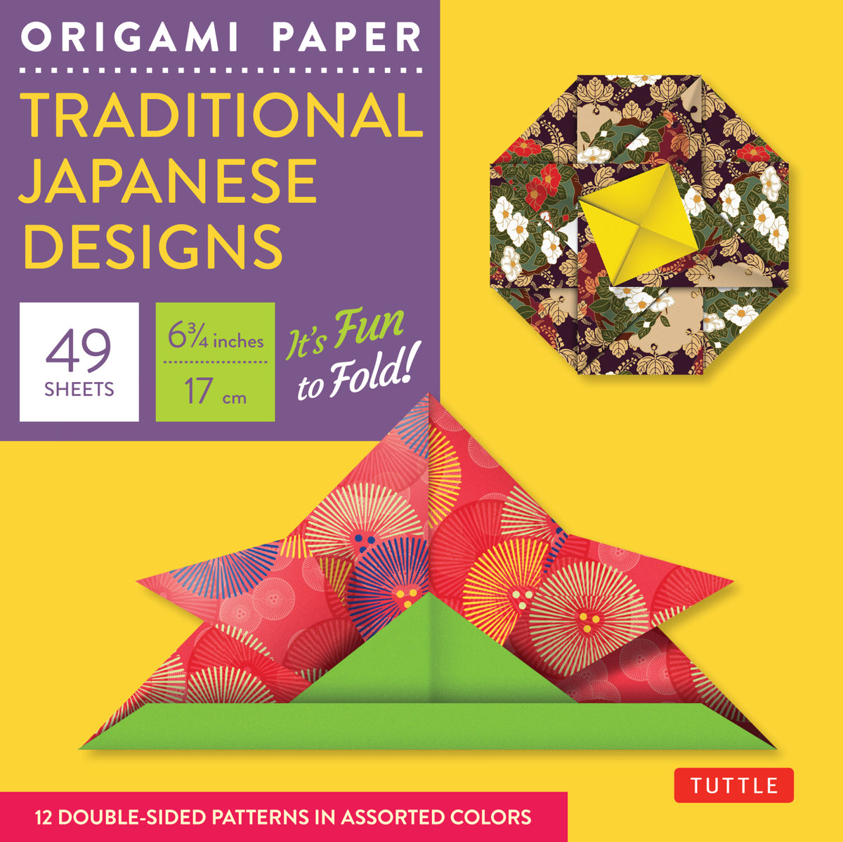 Cover image for Origami Paper - Traditional Japanese Designs - Small 6 3/4" ISBN 9780804841894