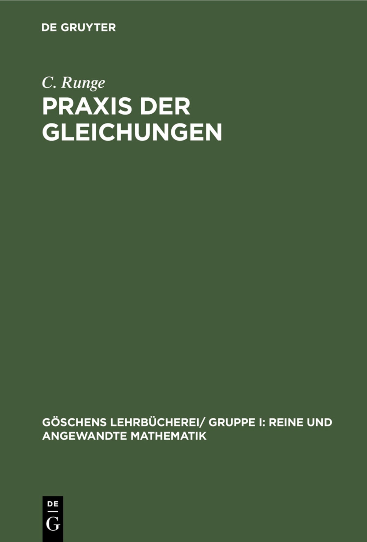 Praxis der Gleichungen