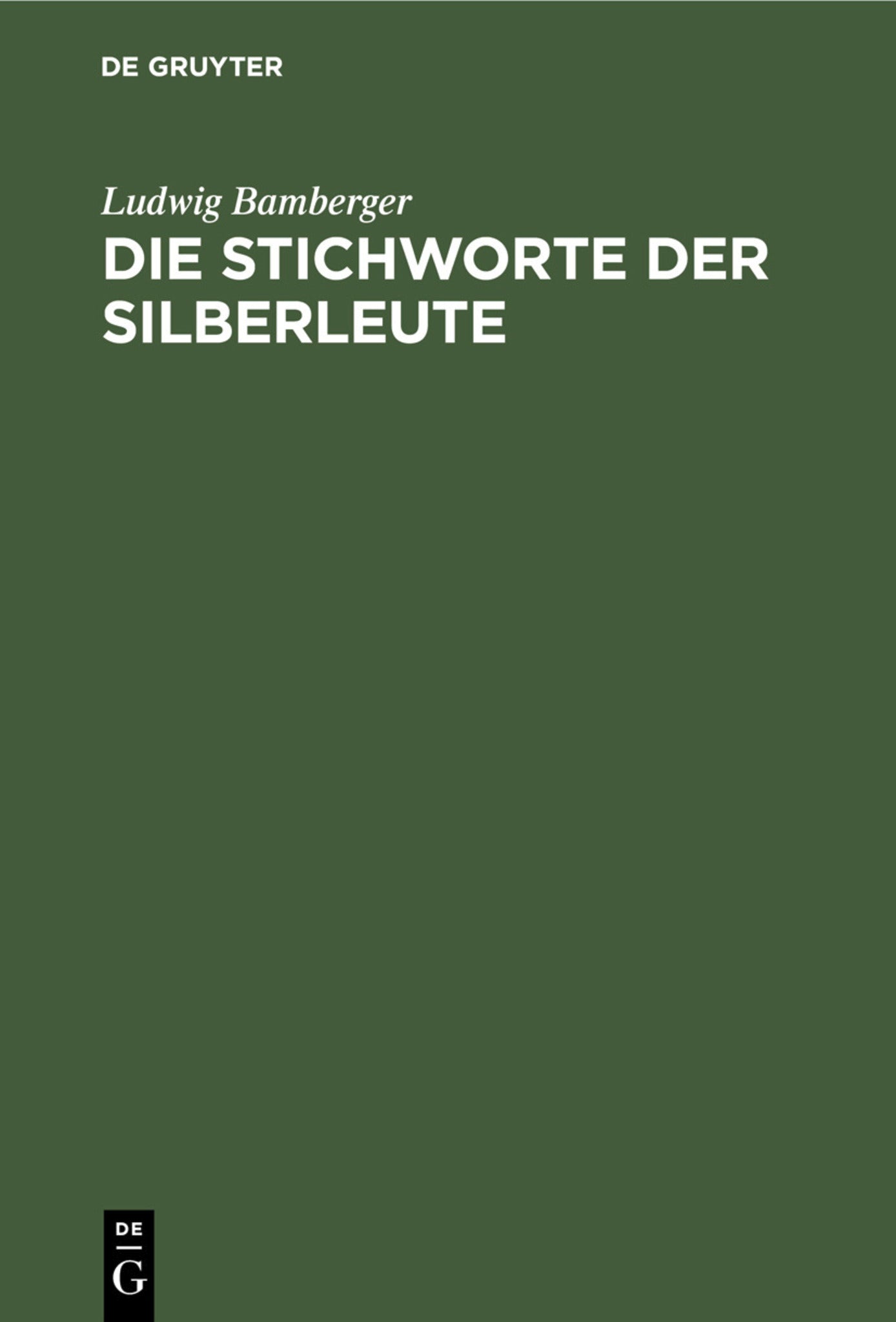 Die Stichworte der Silberleute