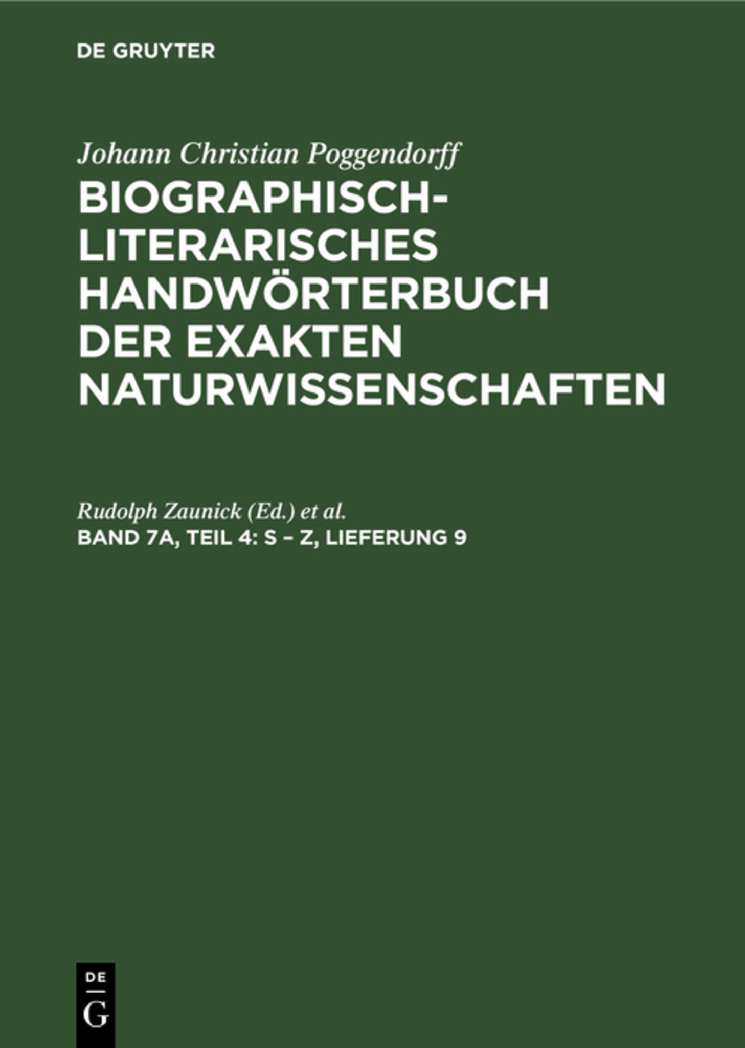 S – Z, Lieferung 9