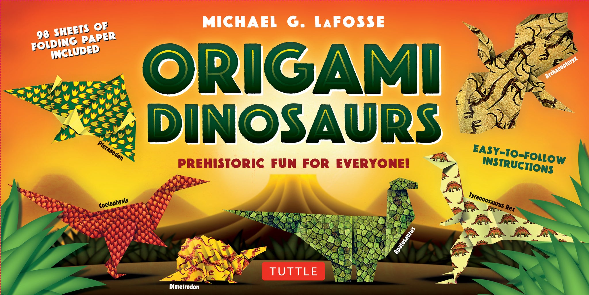 Cover image for Origami Dinosaurs Kit ISBN 9780804847056