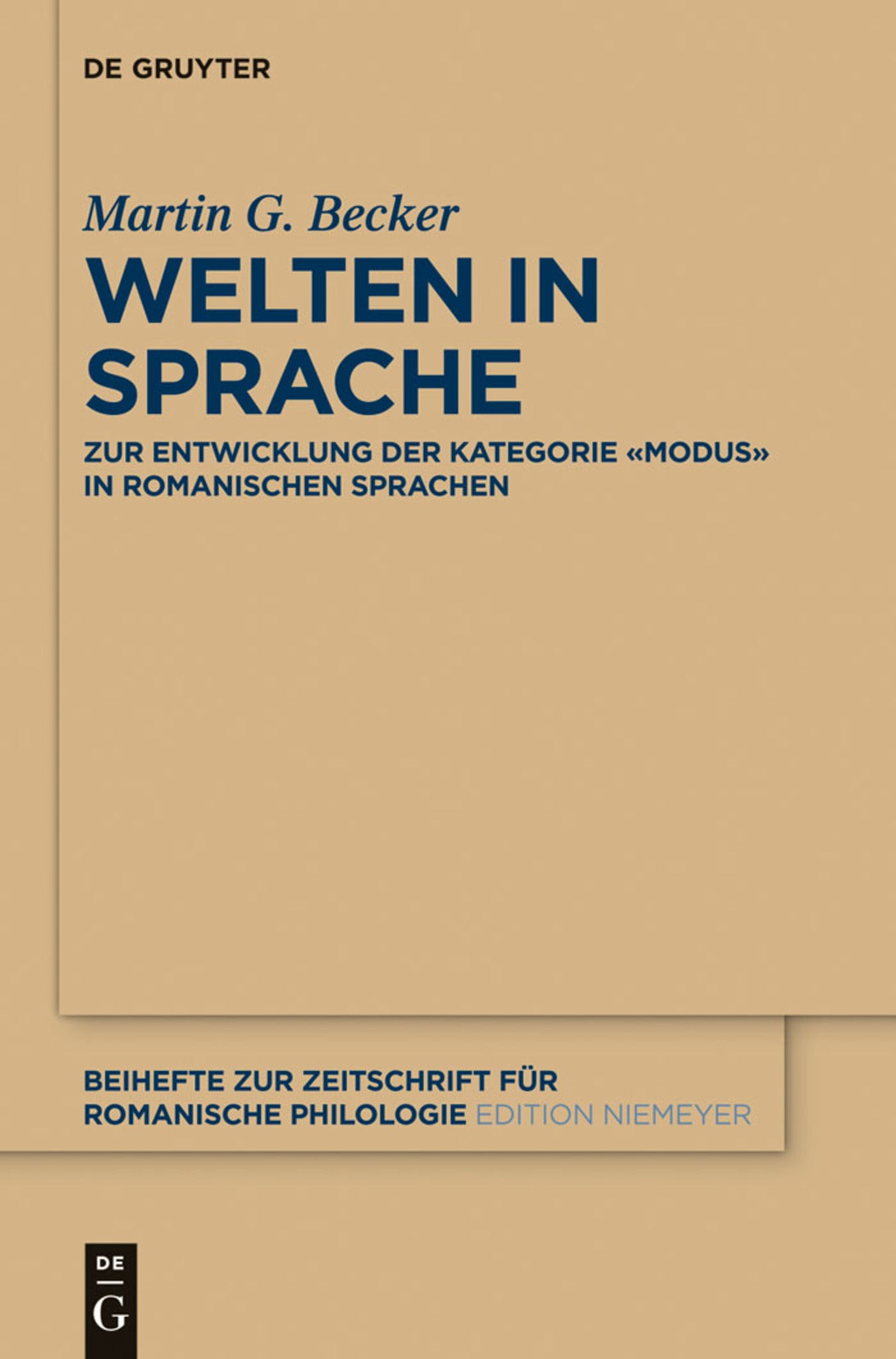 Cover image for Welten in Sprache ISBN 9783110342161