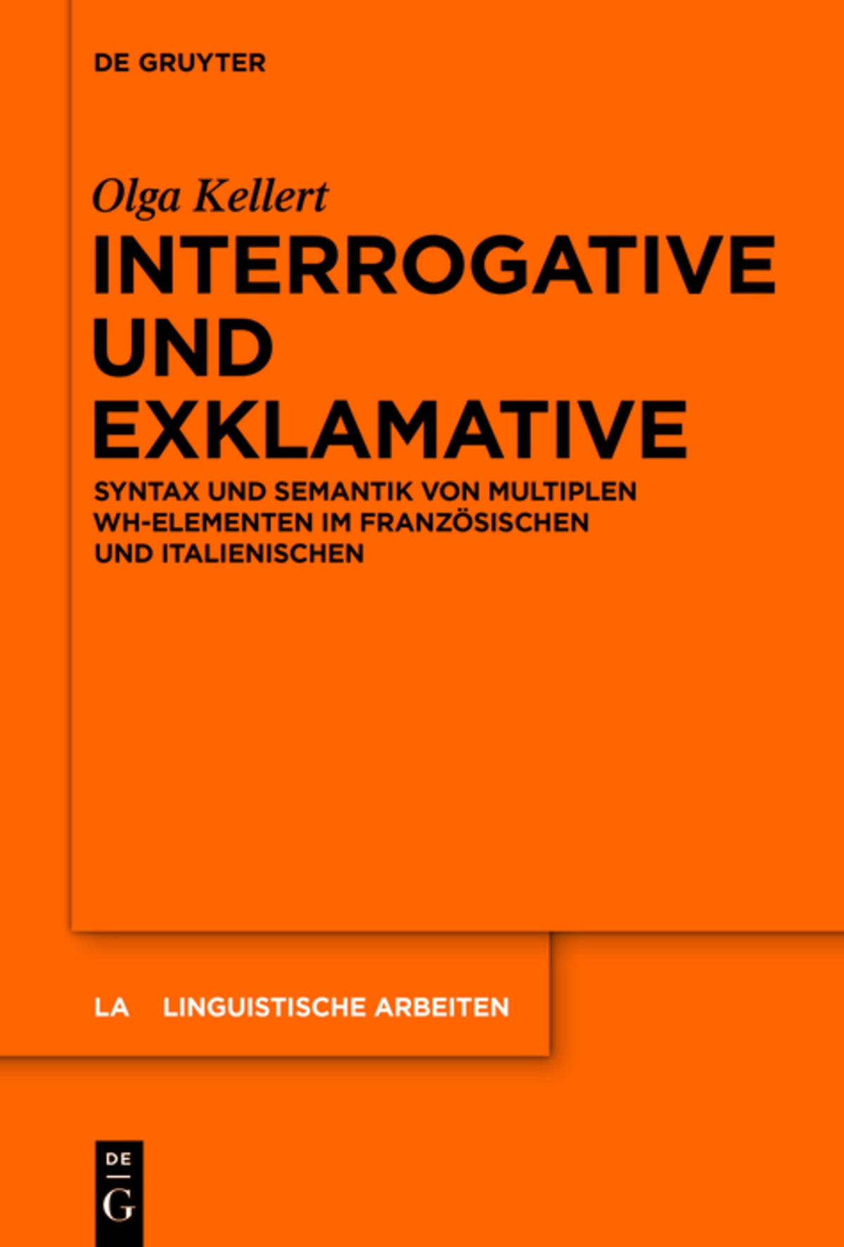 Cover image for Interrogative und Exklamative ISBN 9783110427417