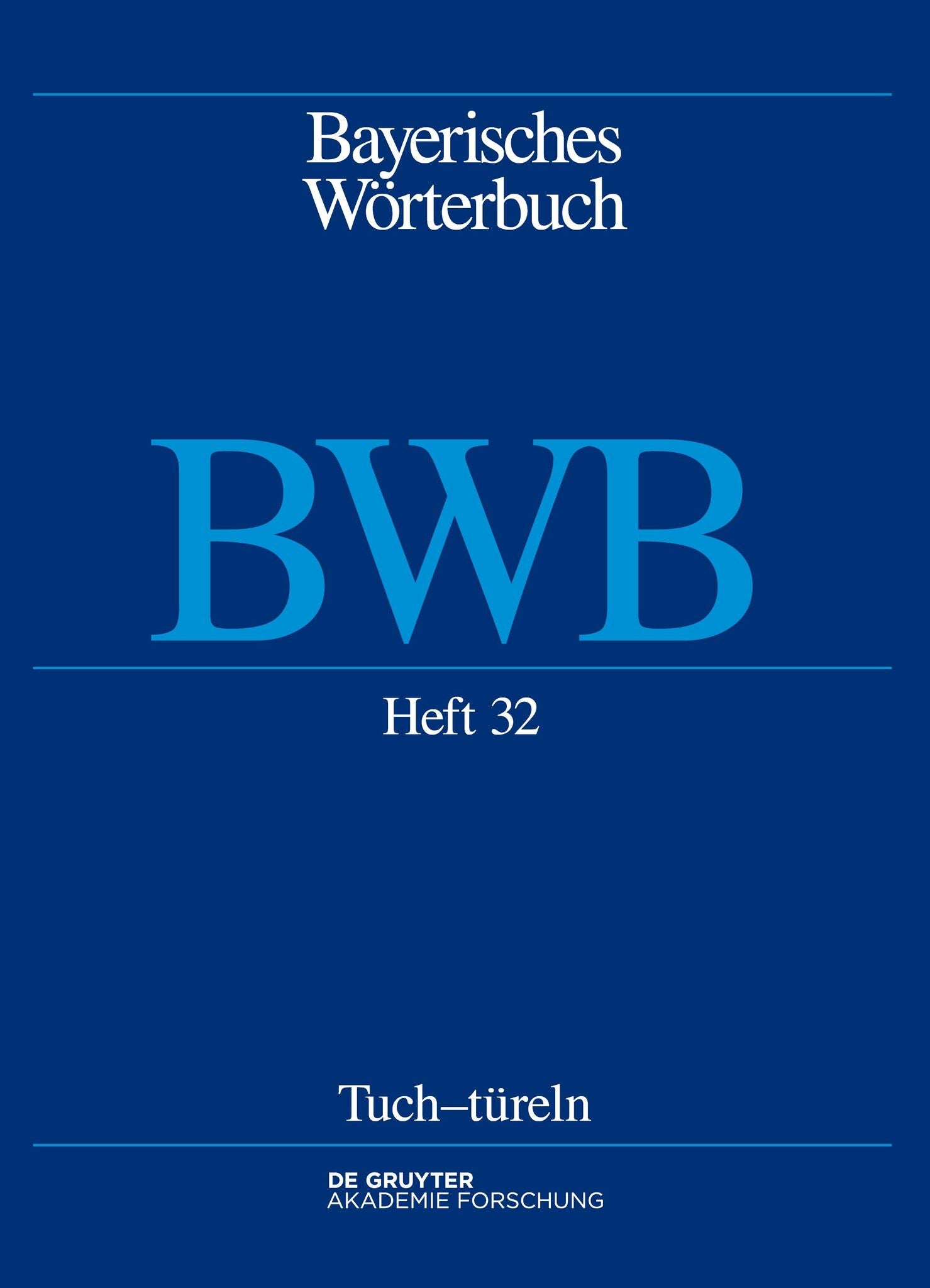 Cover image for Tuch–türeln ISBN 9783111463148