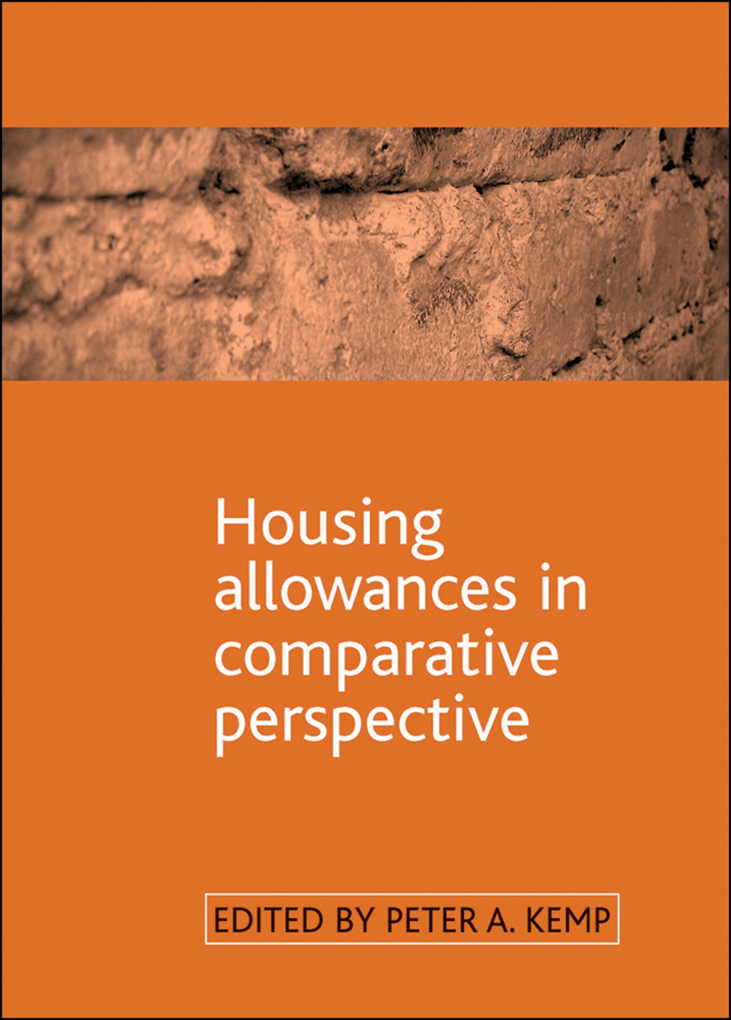 Cover image for Housing allowances in comparative perspective ISBN 9781861347541