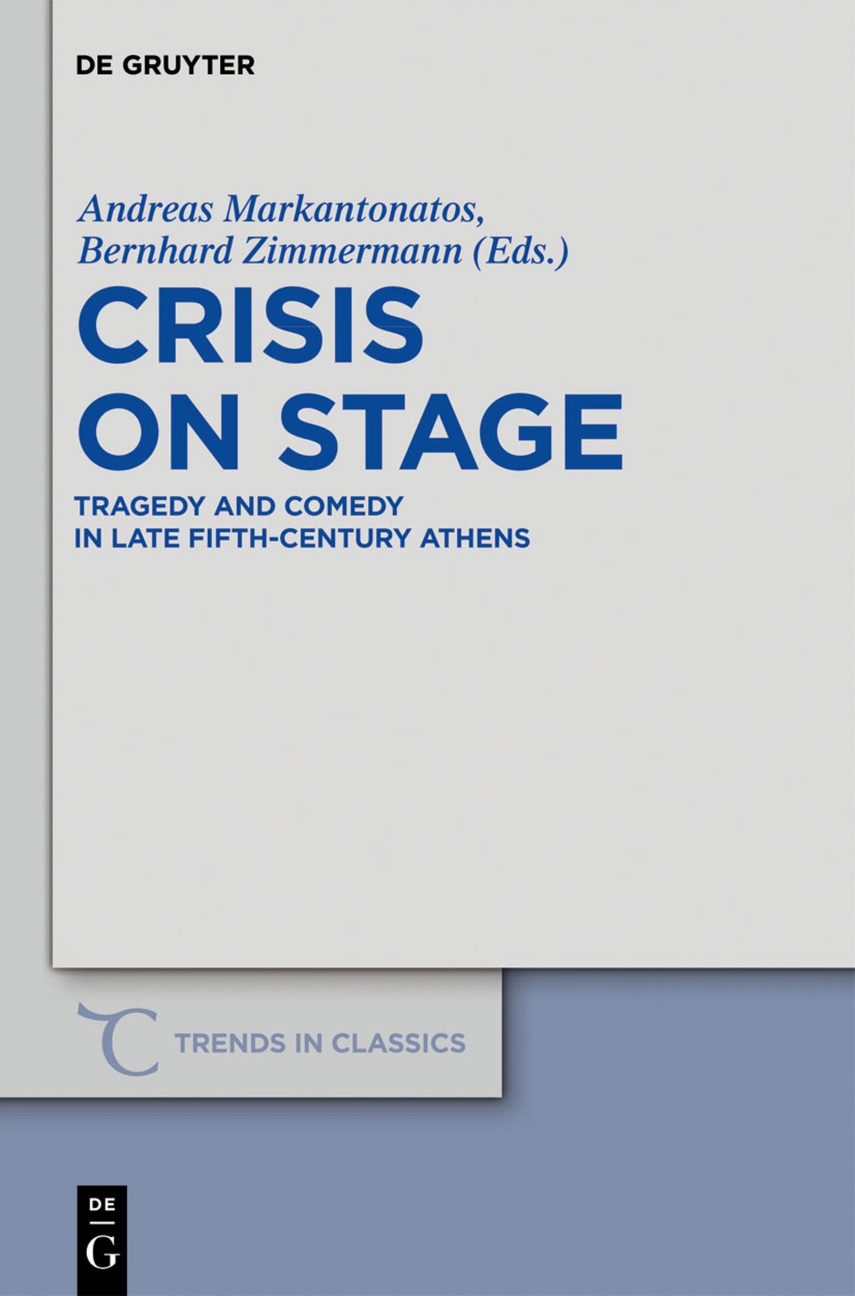 Cover image for Crisis on Stage ISBN 9783110269604