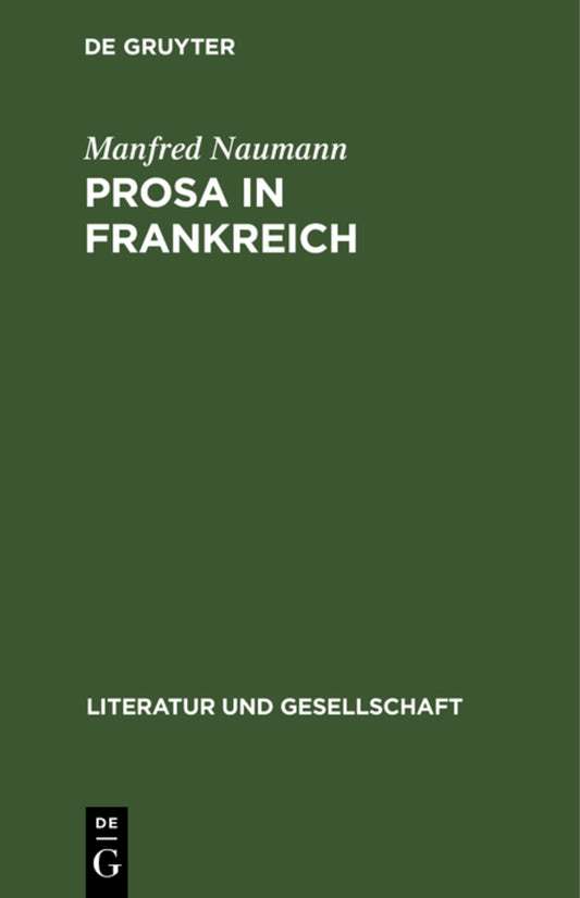 Prosa in Frankreich