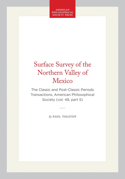 Surface Survey of the Northern Valley of Mexico