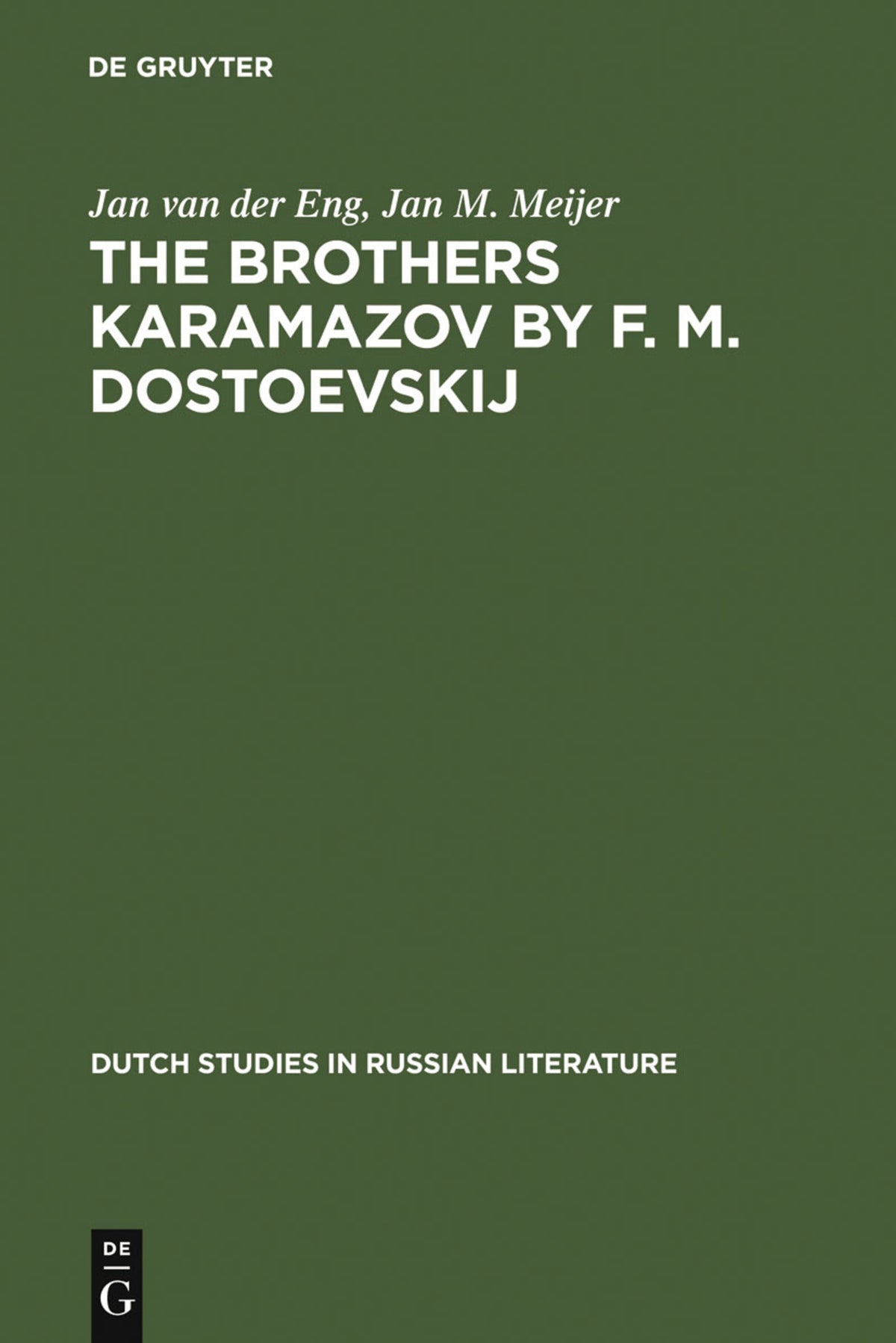 Cover image for The Brothers Karamazov by F. M. Dostoevskij ISBN 9789027917584