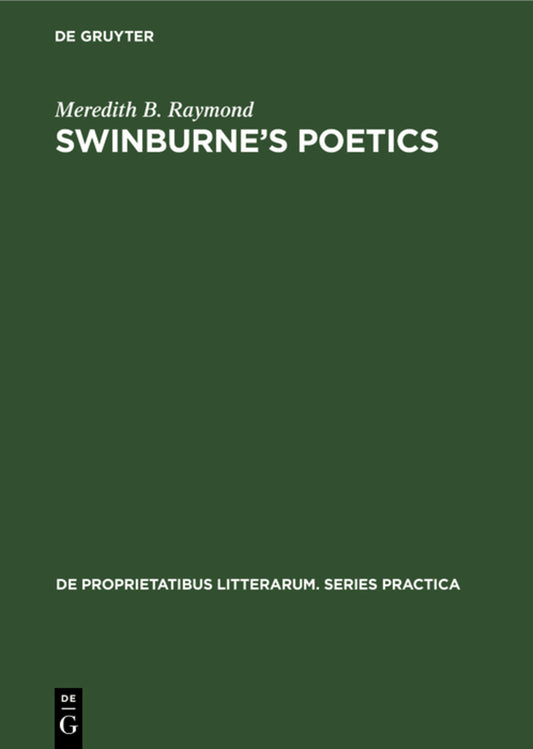 Swinburne’s poetics