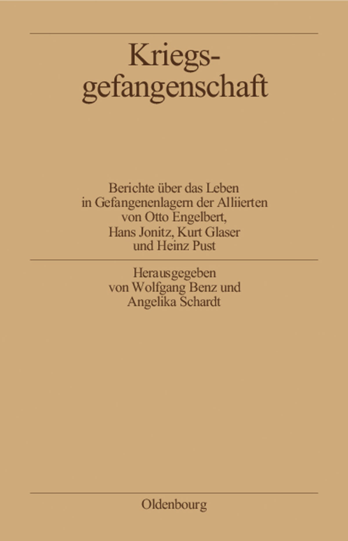 Cover image for Kriegsgefangenschaft ISBN 9783486558661