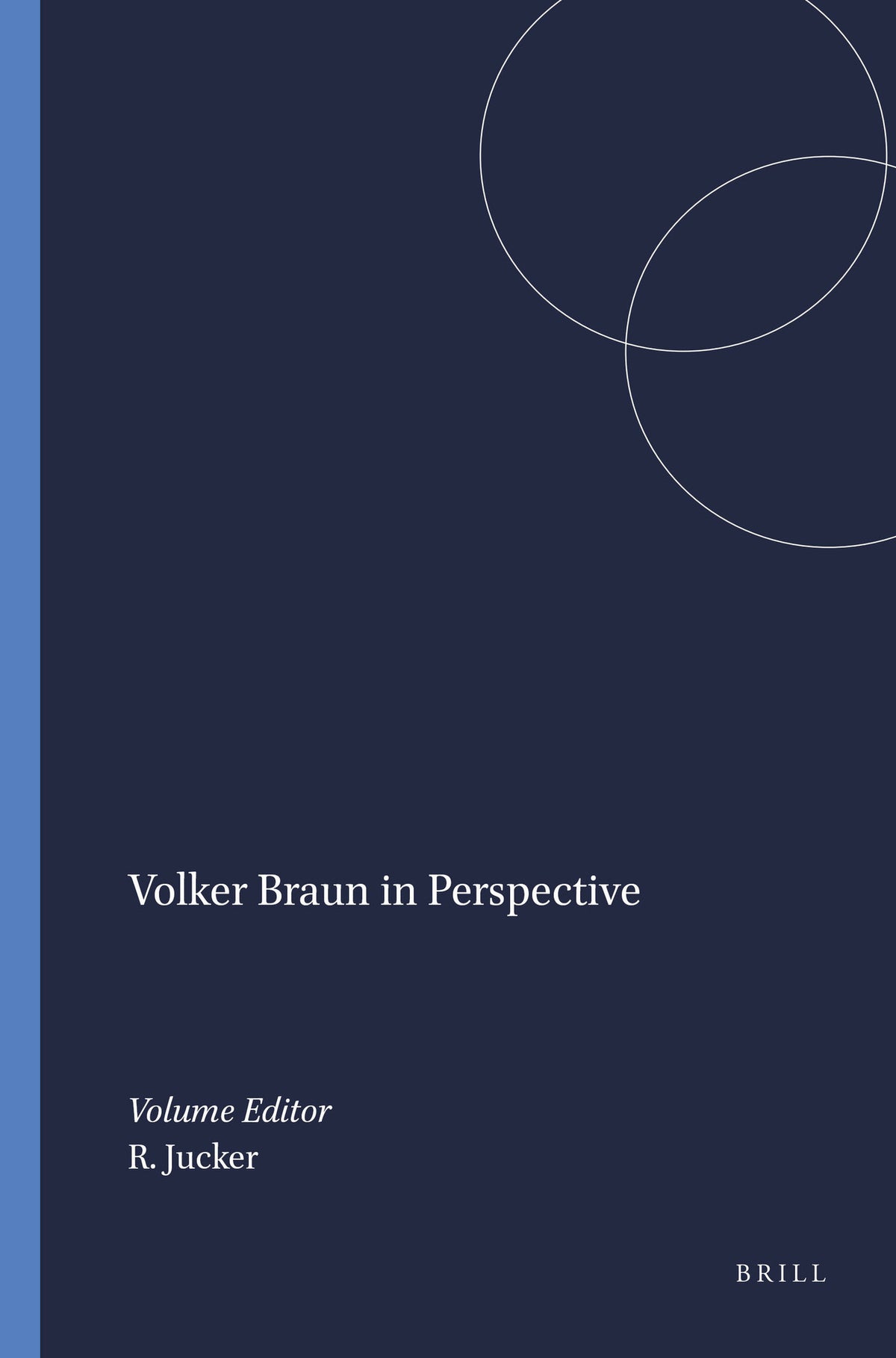 Cover image for Volker Braun in Perspective ISBN 9789042008595