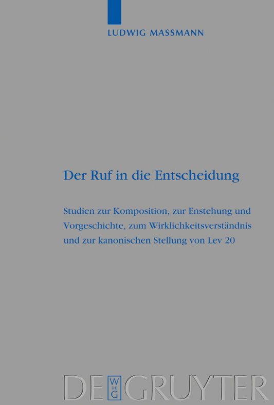 Der Ruf in die Entscheidung