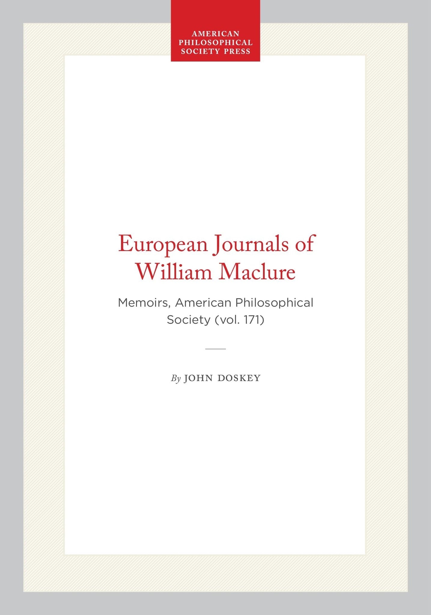 European Journals of William Maclure