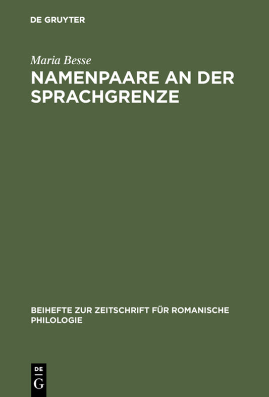 Namenpaare an der Sprachgrenze