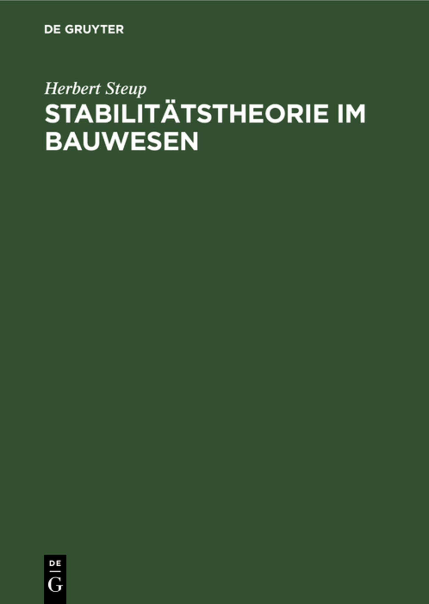 Stabilitätstheorie im Bauwesen