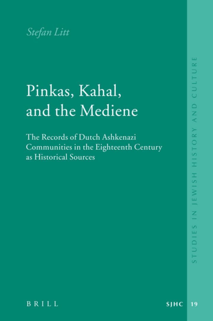 Cover image for Pinkas, Kahal, and the Mediene ISBN 9789004167735