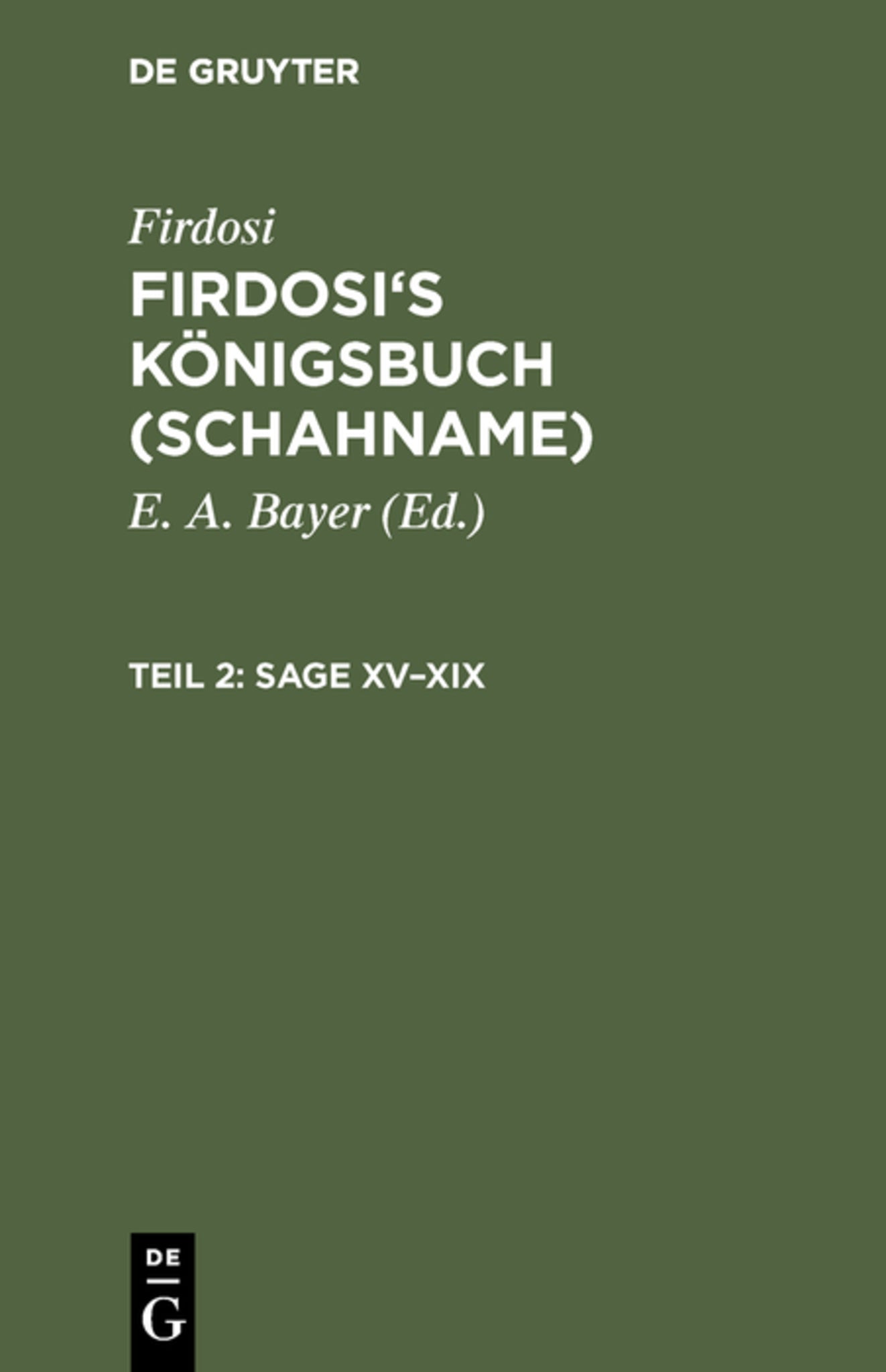 Sage XV–XIX