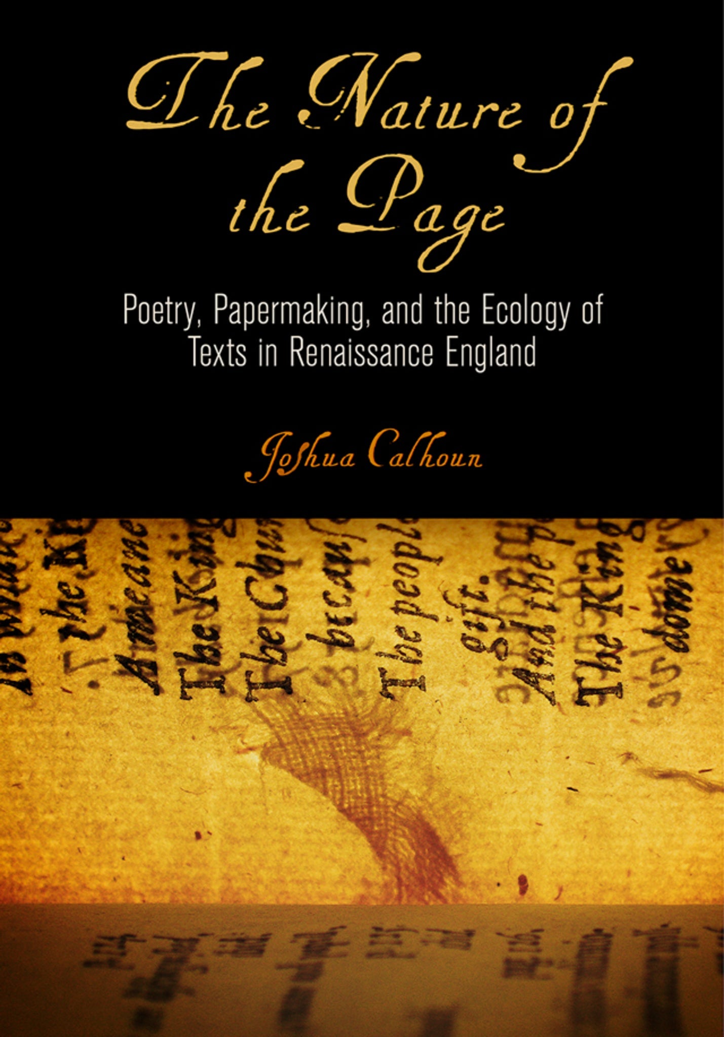 Cover image for The Nature of the Page ISBN 9780812296747