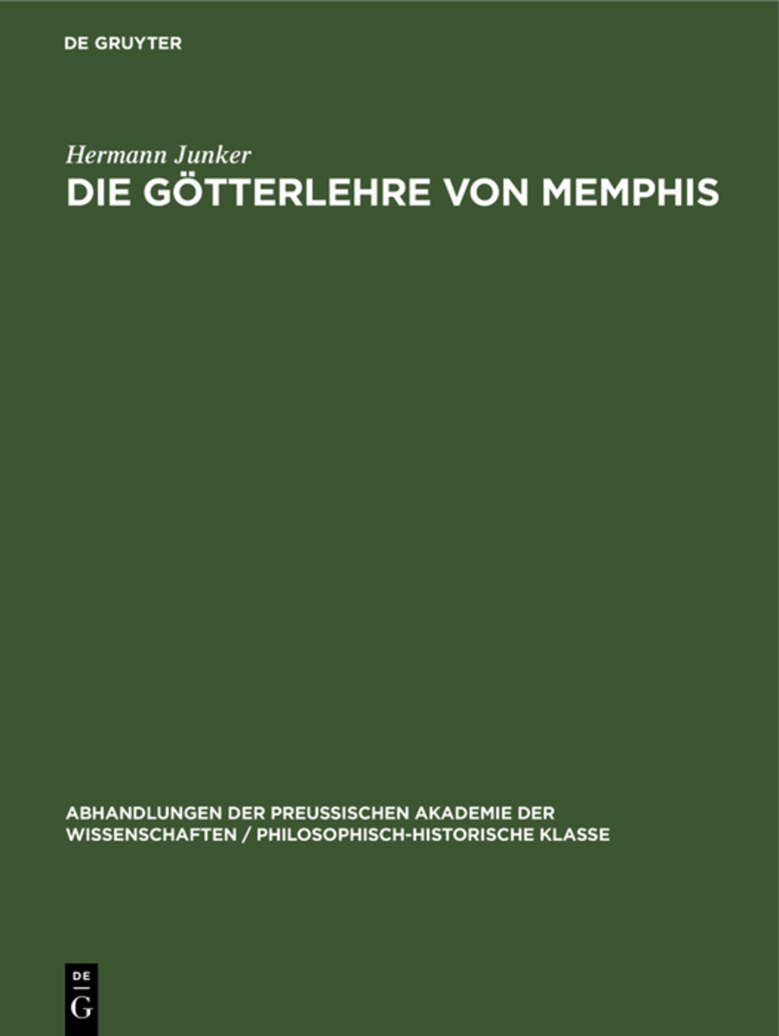 Die Götterlehre von Memphis