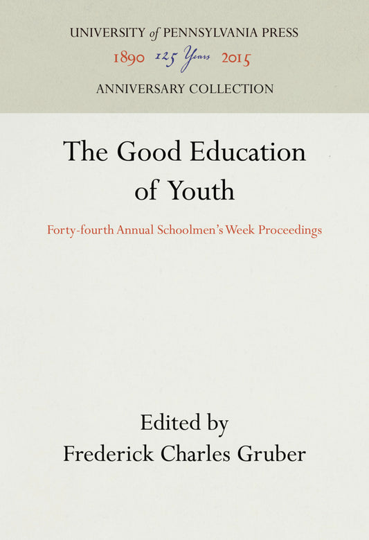 The Good Education of Youth