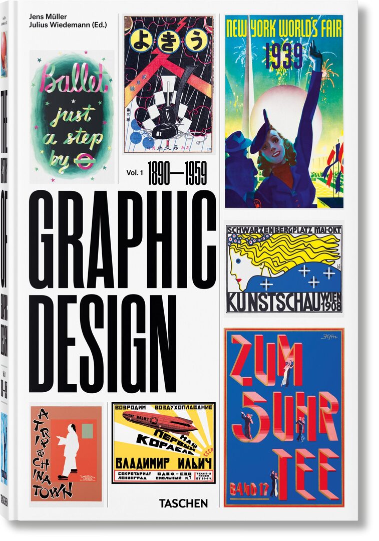 Cover image for The History of Graphic Design. Vol. 1. 1890–1959 ISBN 9783836563079