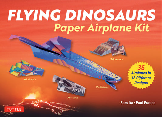 Flying Dinosaurs Paper Airplane Kit