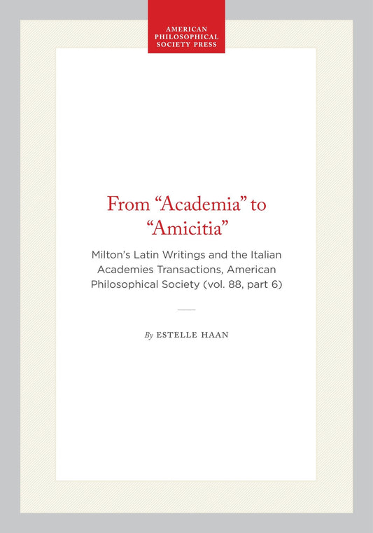 From “Academia” to “Amicitia”