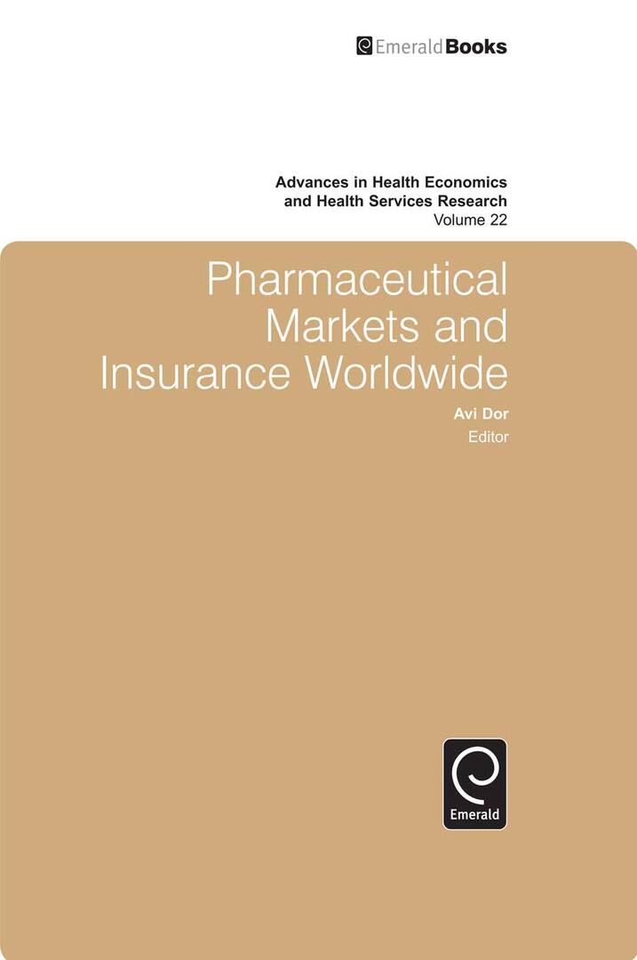 Cover image for Pharmaceutical Markets and Insurance Worldwide ISBN 9781849507165
