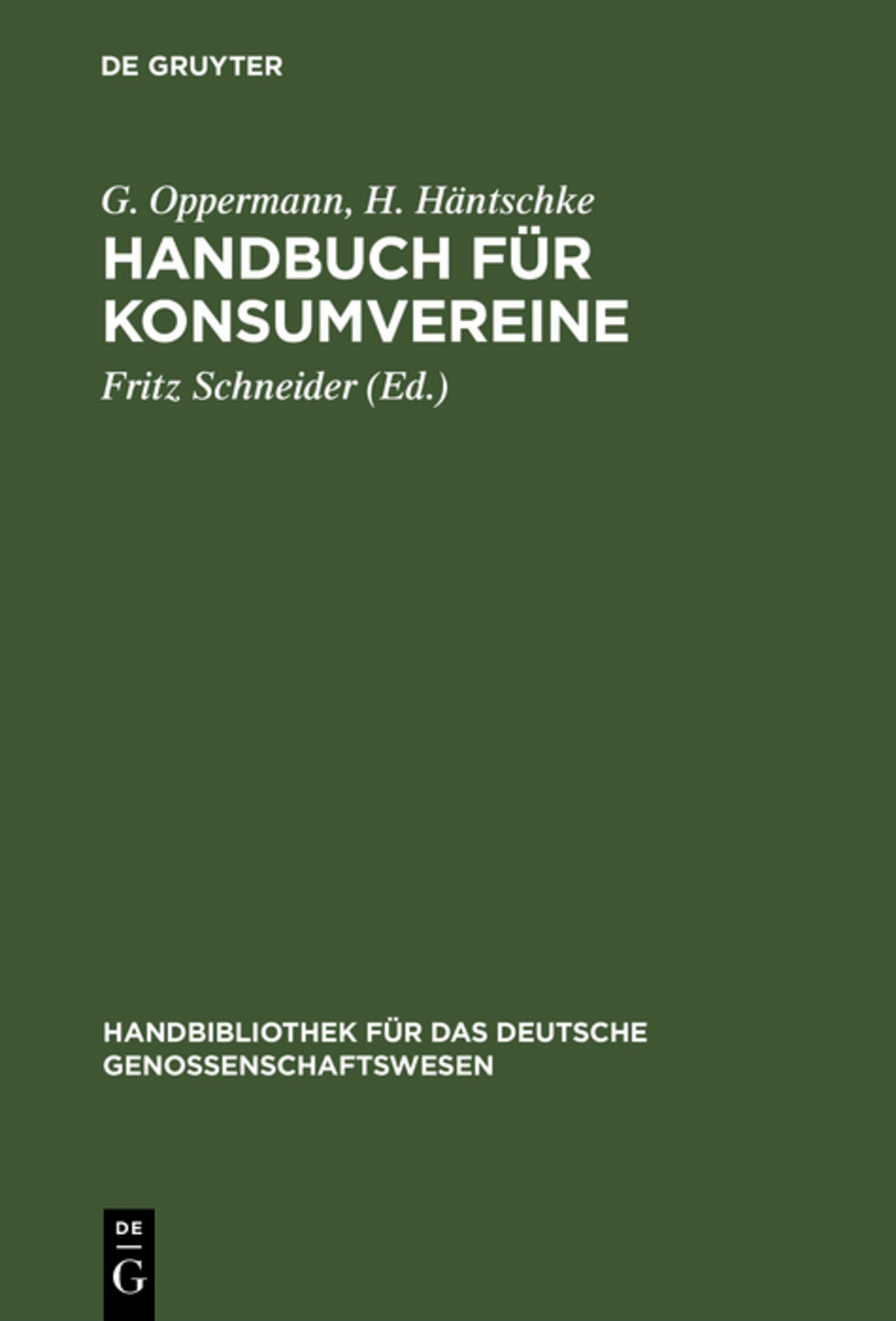 Handbuch für Konsumvereine