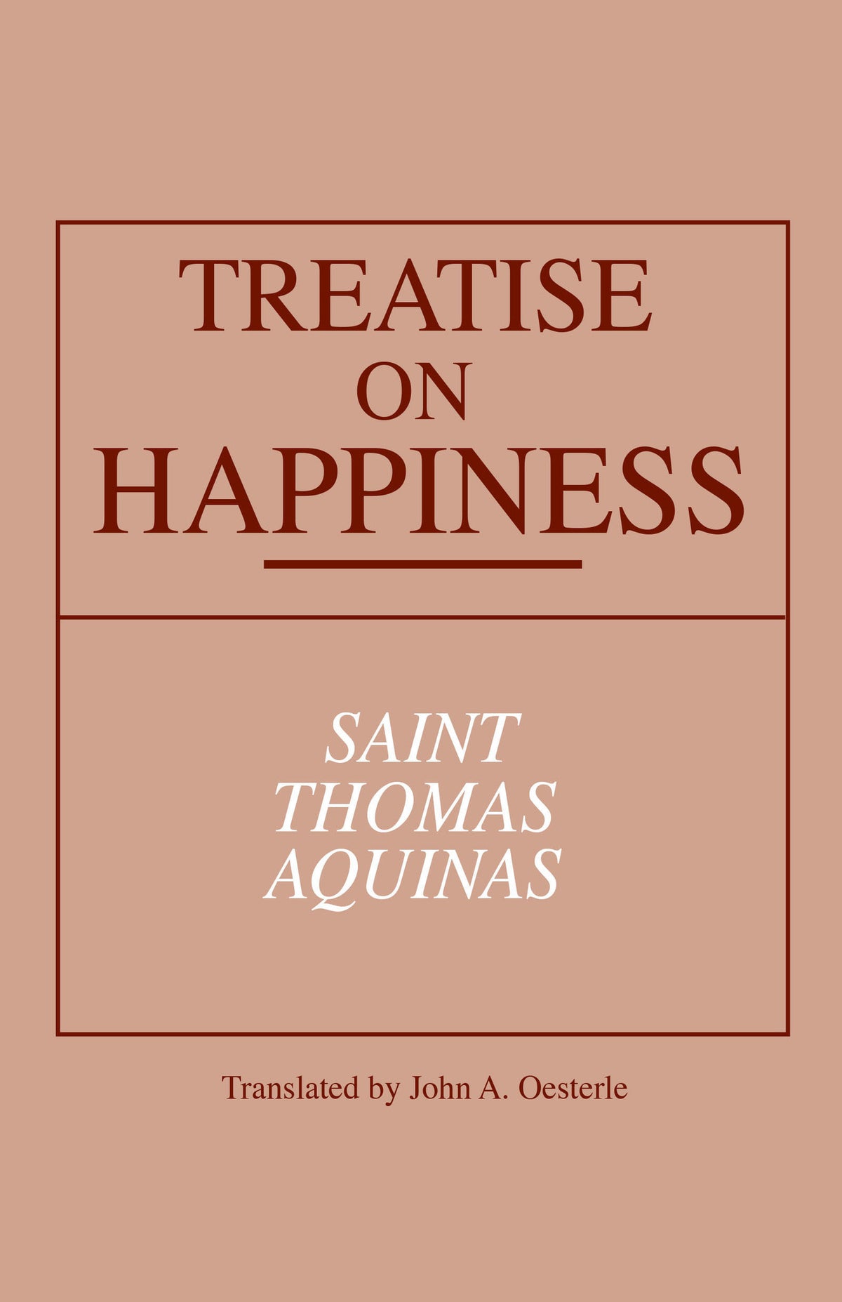 Cover image for Treatise on Happiness ISBN 9780268018498