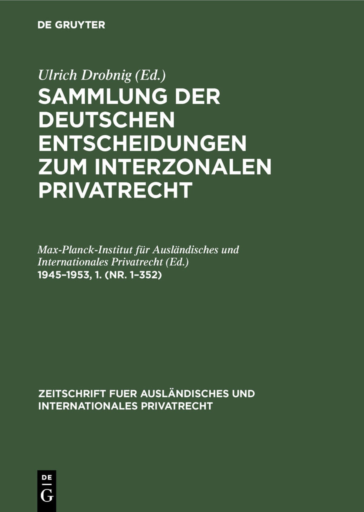 1945–1953,1. (Nr. 1–352)