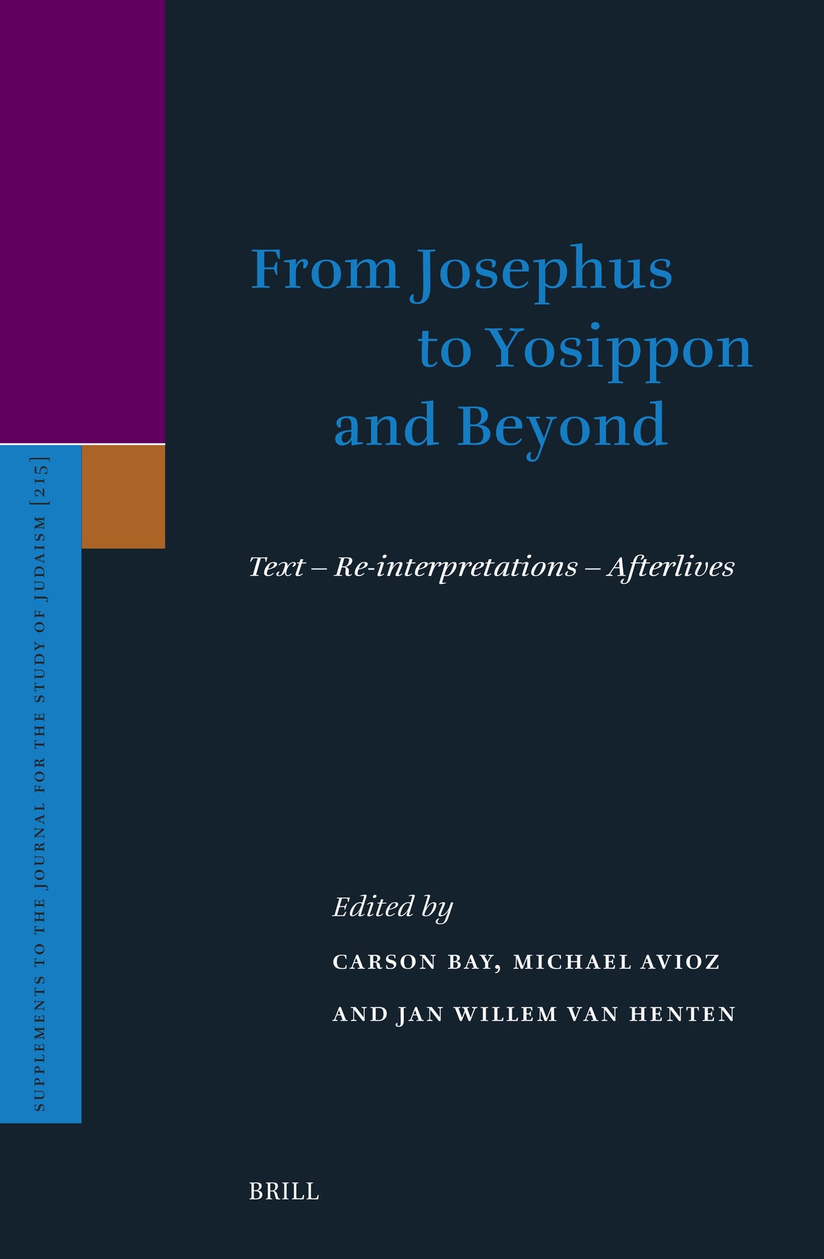 Cover image for From Josephus to Yosippon and Beyond ISBN 9789004693289