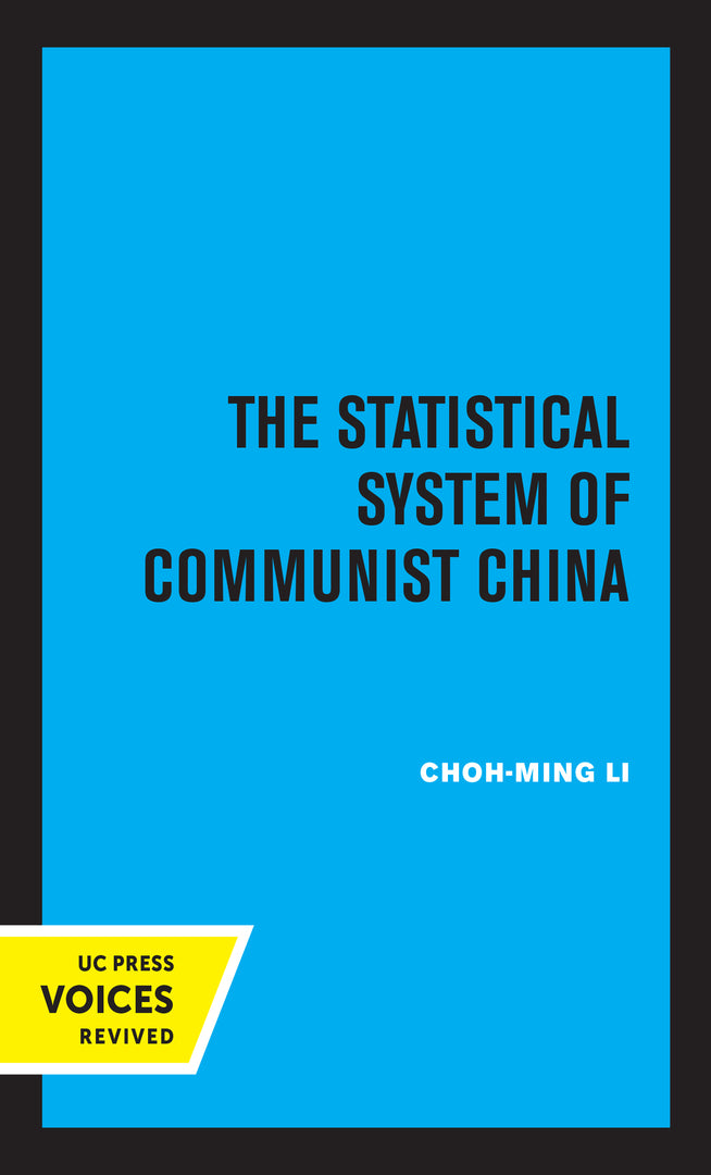 Cover image for The Statistical System of Communist China ISBN 9780520310865