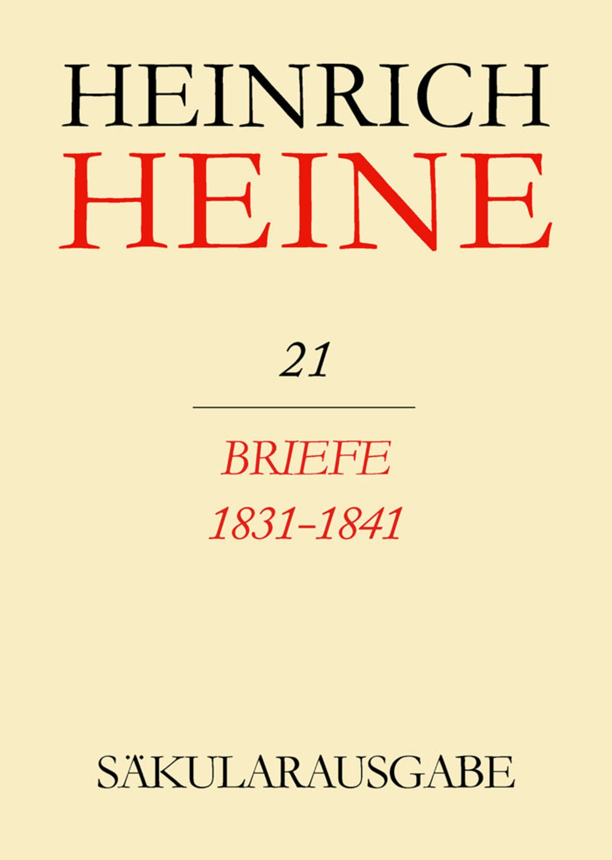 Cover image for Briefe 1831-1841 ISBN 9783050022109