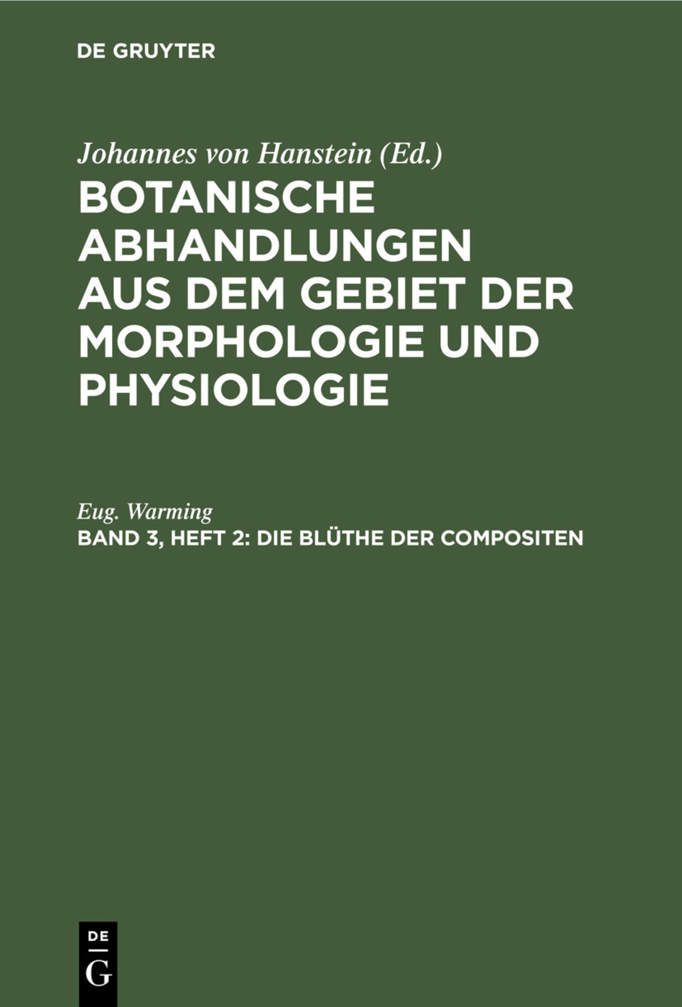 Die Blüthe der Compositen