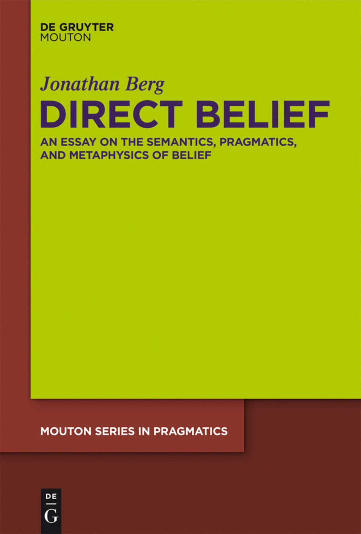 Cover image for Direct Belief ISBN 9781614510901