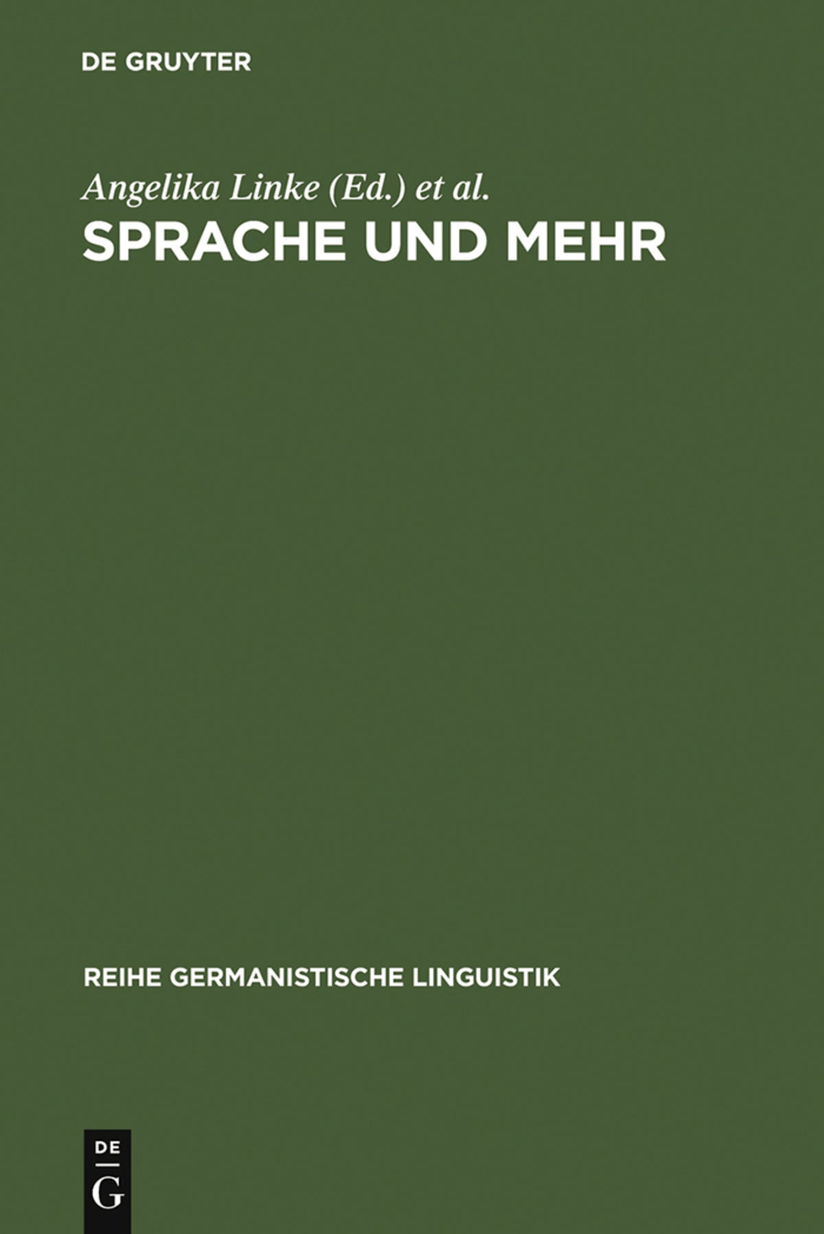 Cover image for Sprache und mehr ISBN 9783484312456