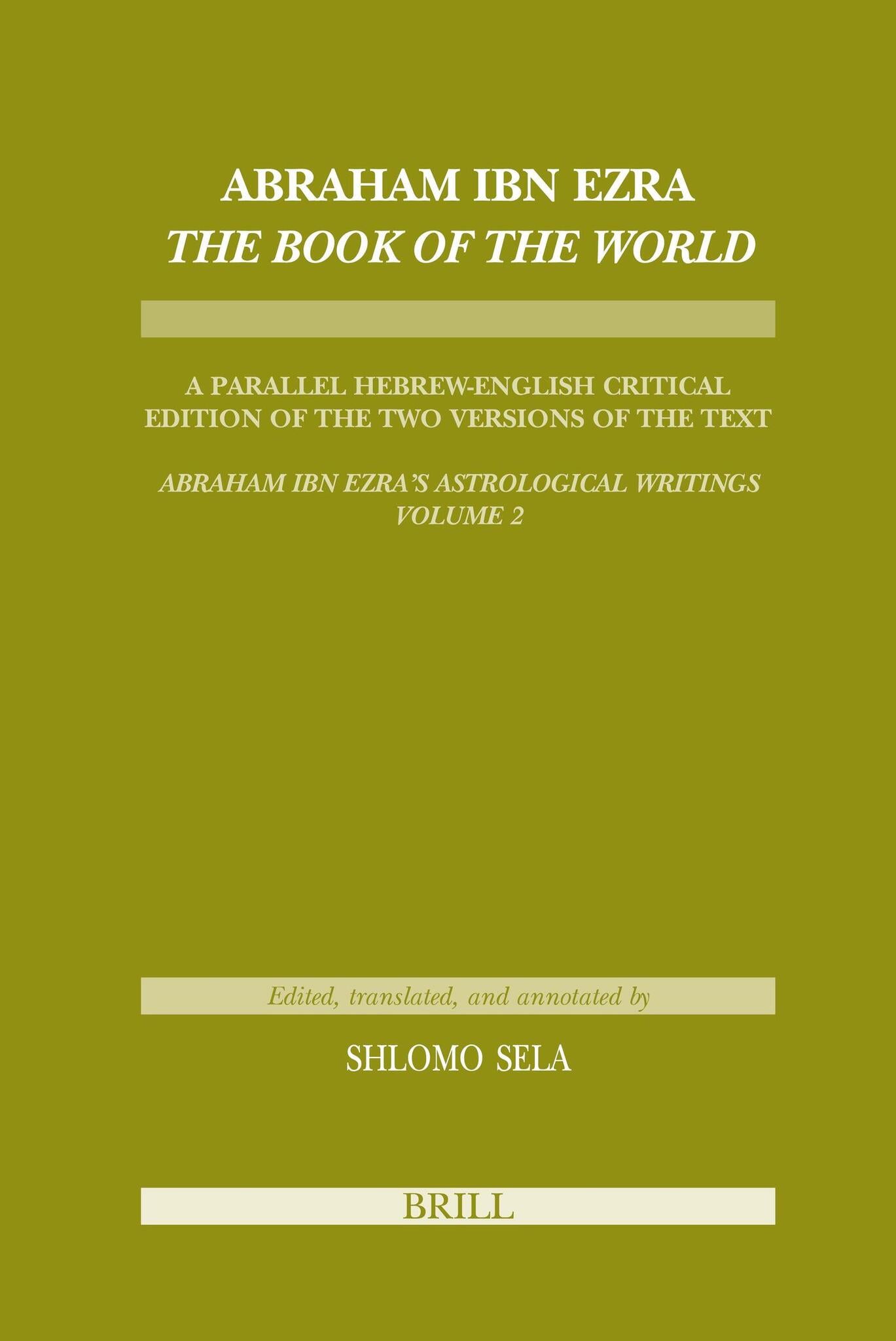 Abraham Ibn Ezra The Book of the World
