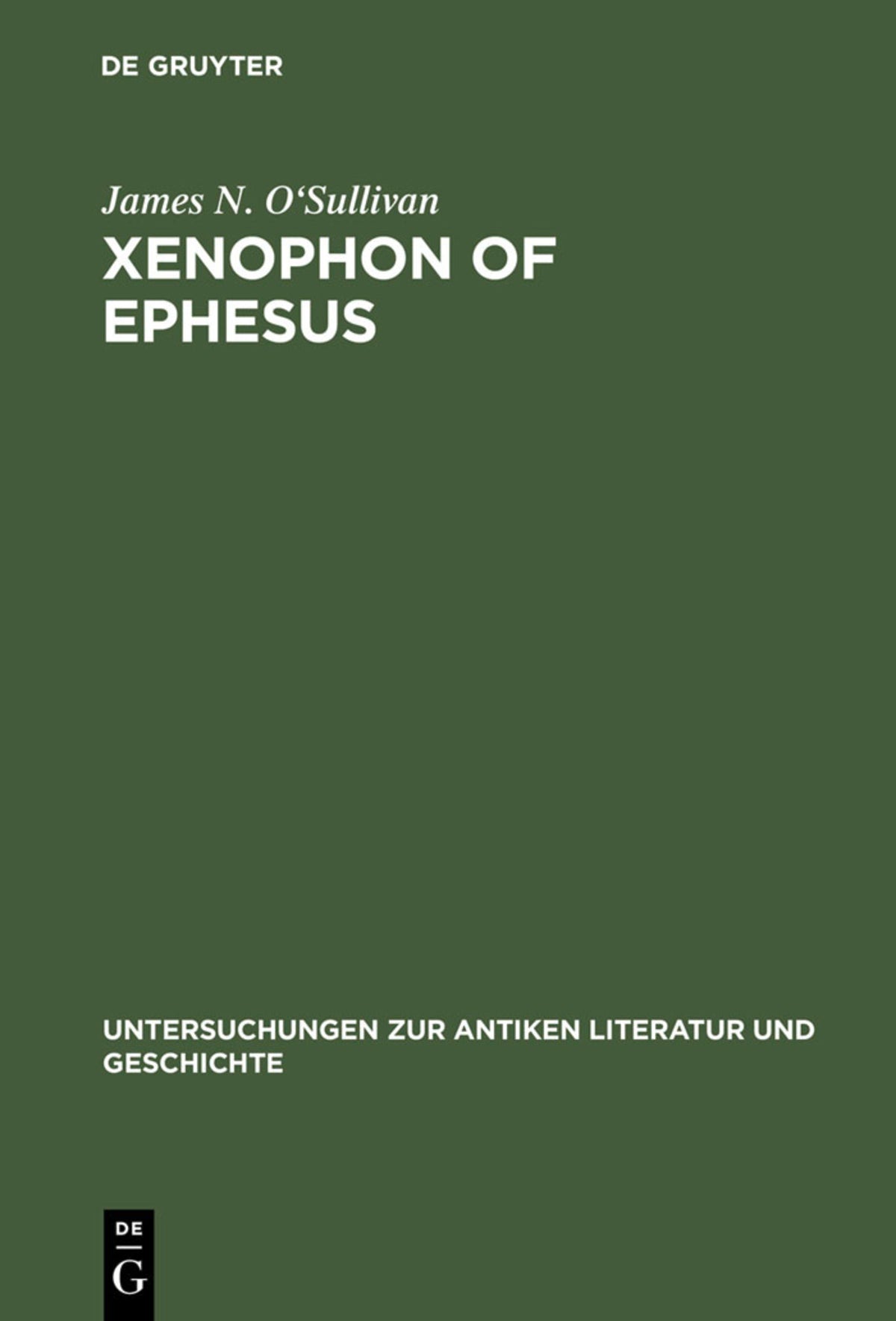 Cover image for Xenophon of Ephesus ISBN 9783110143102