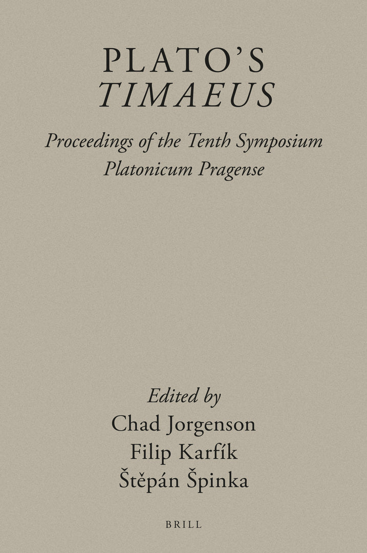 Cover image for Plato’s Timaeus ISBN 9789004436060