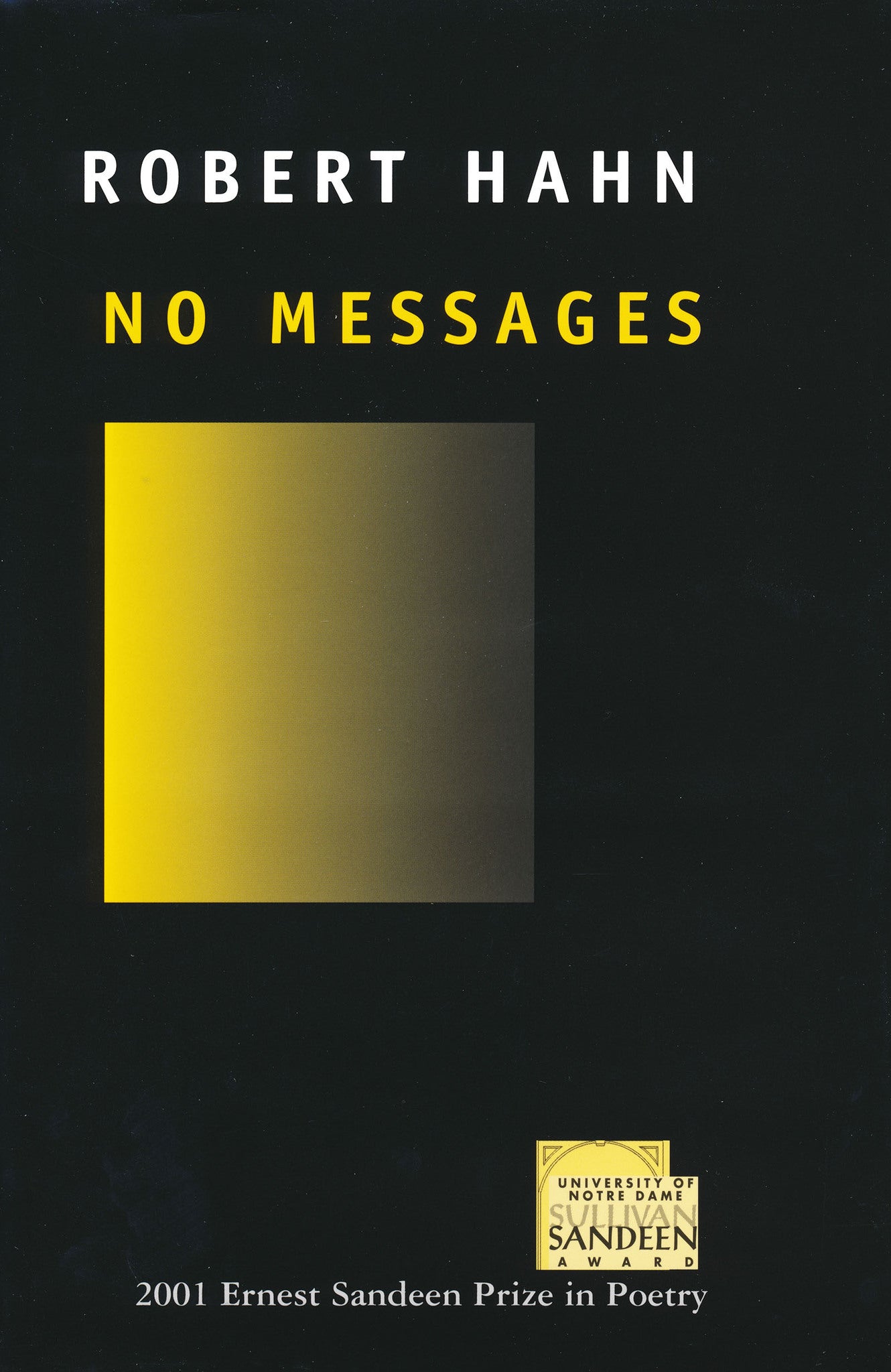 Cover image for No Messages ISBN 9780268036522