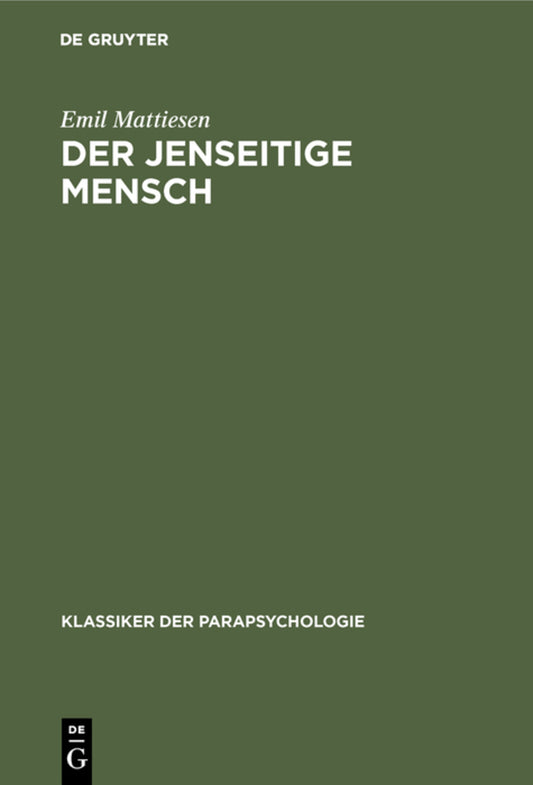 Der Jenseitige Mensch