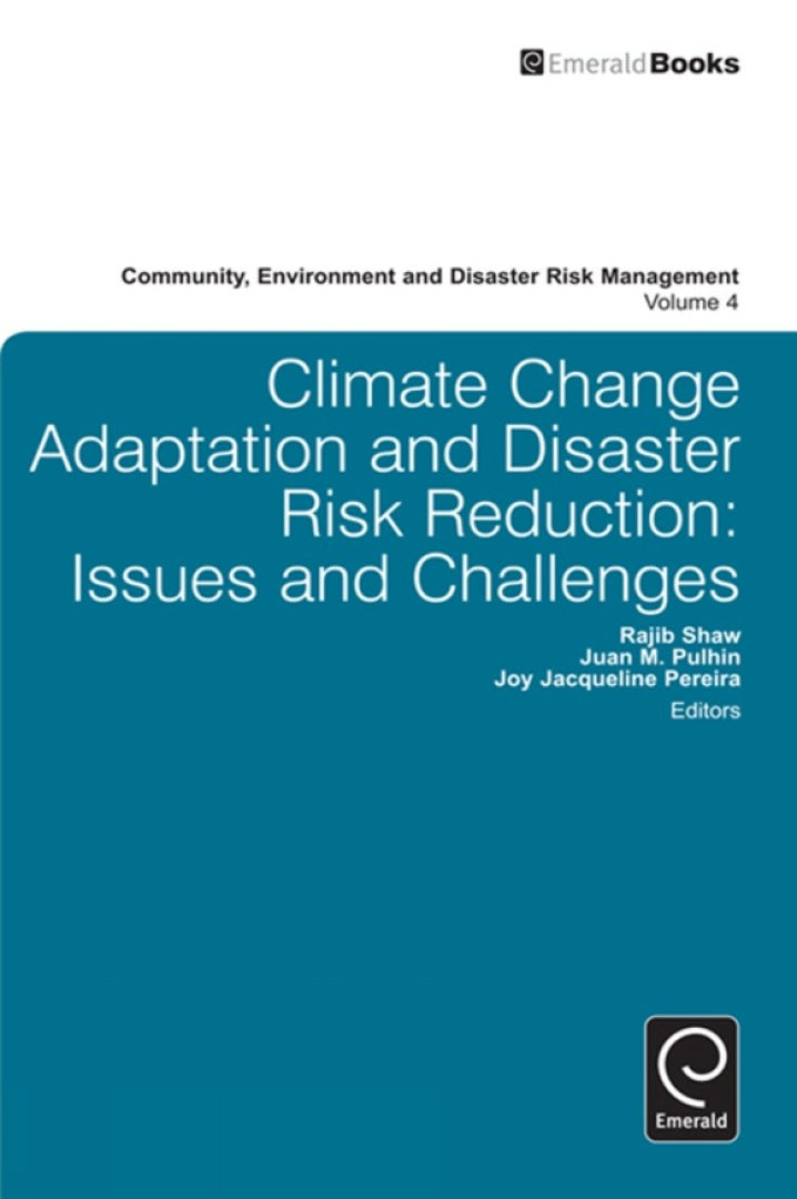 Cover image for Climate Change Adaptation and Disaster Risk Reduction ISBN 9780857244871