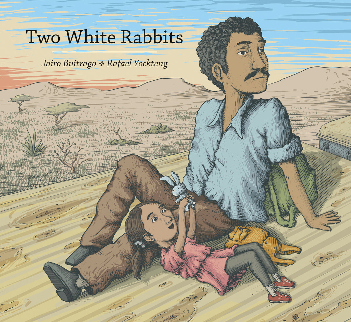 Cover image for Two White Rabbits ISBN 9781554987412