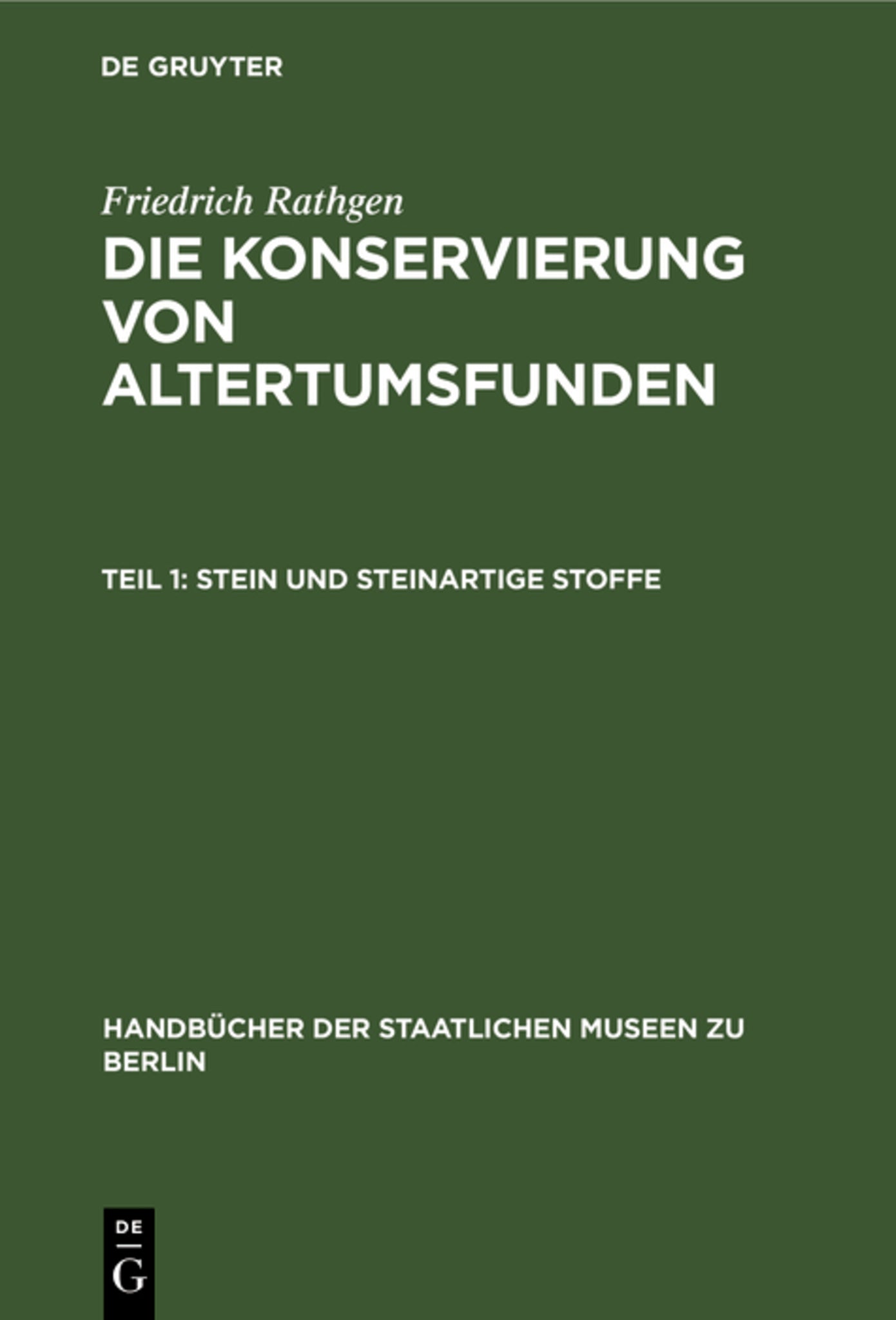 Stein und Steinartige Stoffe