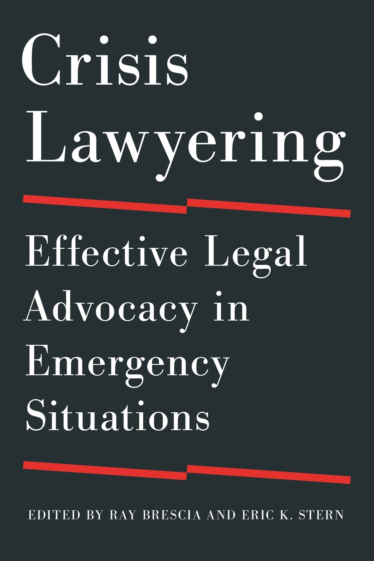 Cover image for Crisis Lawyering ISBN 9781479835218
