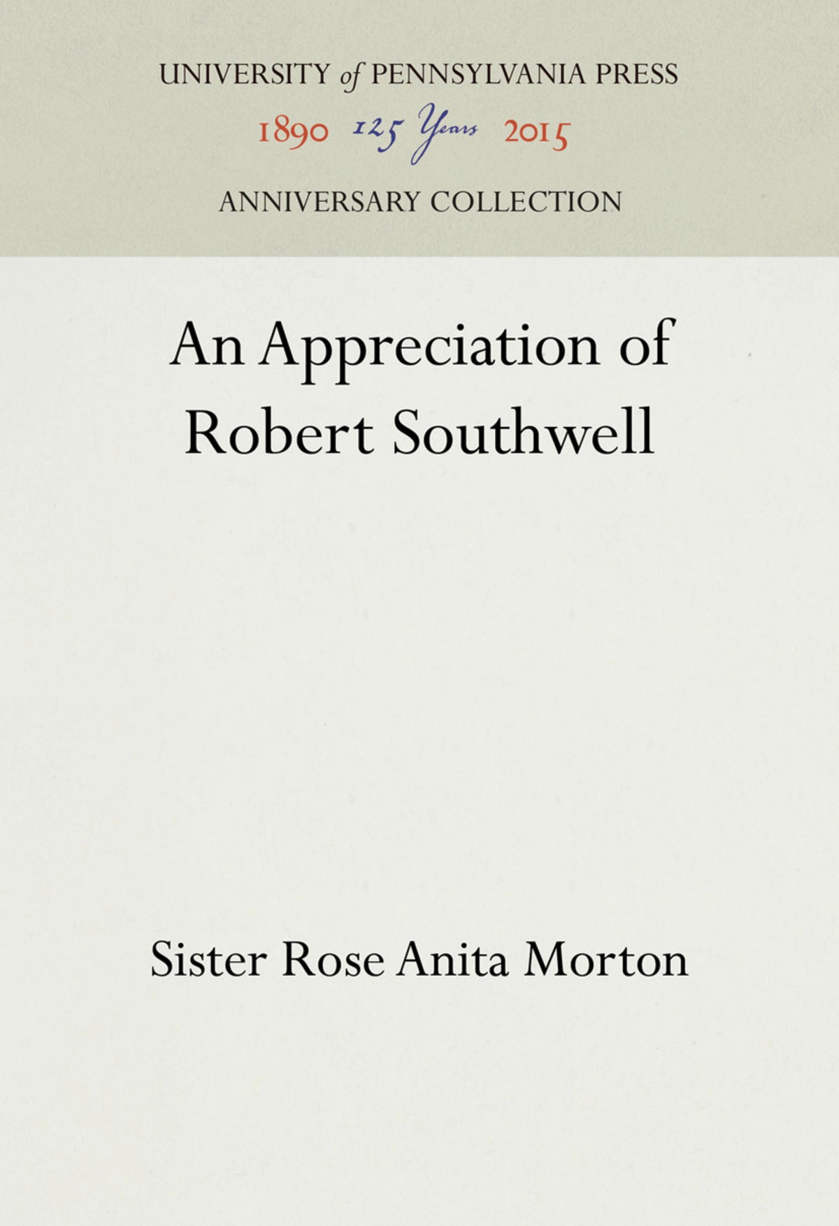 An Appreciation of Robert Southwell