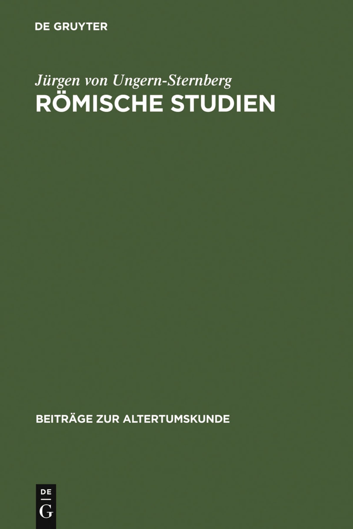 Cover image for Römische Studien ISBN 9783598778445